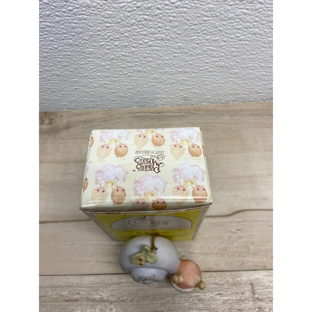 Vtg 1997 Enesco Precious Moments Slow Down For The Holidais Ornament 272760